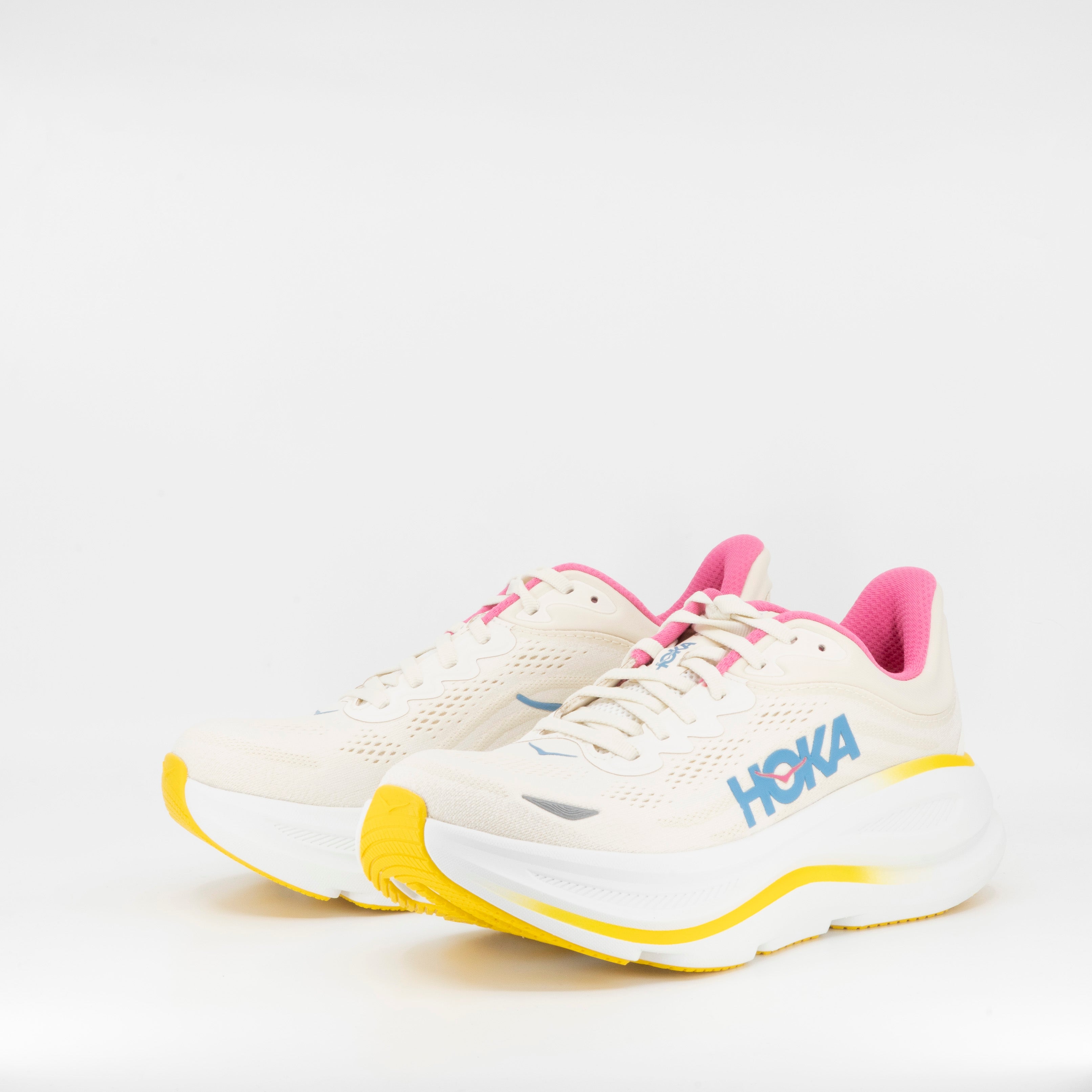 Hoka Bondi 9 (D Wide) Womens Alabaster/Birch - Frontrunner Colombo
